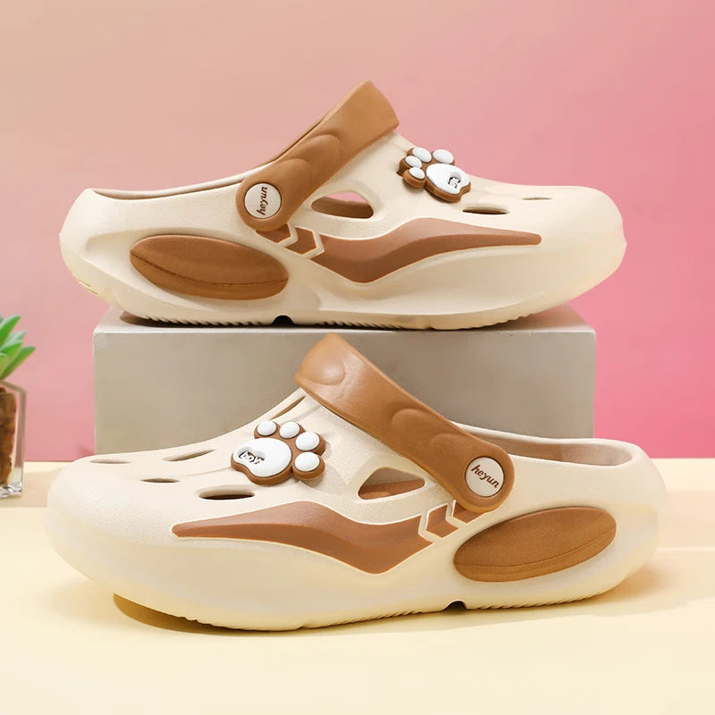 Women's Comfortable EVA Garden Clogs, Closed Toe Sandals For Indoor/Outdoor Home And Beach Use, Soft Sole Ventilated Shoes