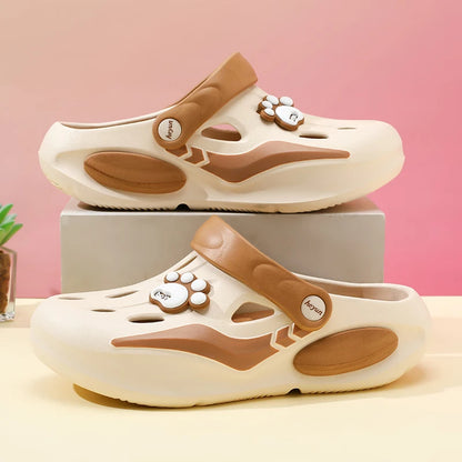 Women's Comfortable EVA Garden Clogs, Closed Toe Sandals For Indoor/Outdoor Home And Beach Use, Soft Sole Ventilated Shoes