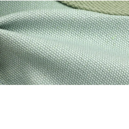 Xierya Women Small Bag with Zipper Fashion Lady Single Shoulder Portable Thickened Canvas Mobile Phone Bucket Tote Bag