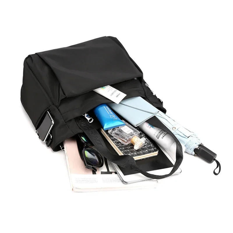 Simple and Fashionable Ladies Tote Bag Large-capacity Women's Lightweight Shoulder Bag Trendy Casual Hand-held Messenger Bag