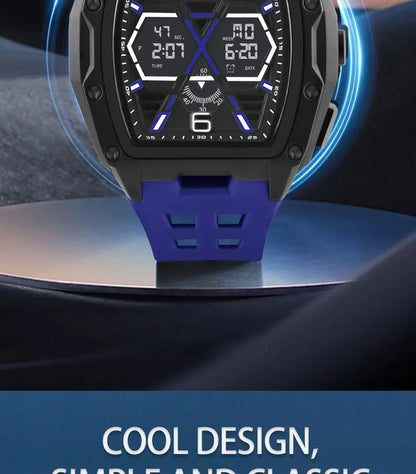 Multifunctional Sports Watches For Men Outdoor Waterproof Alarm Clock LED Digital Luminous Display Students Electronic Watch