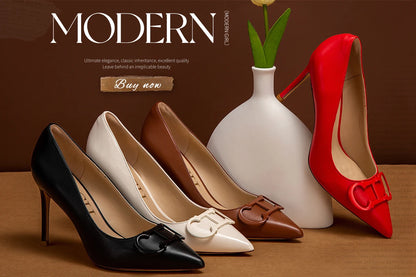 CHCH Women's High Heels 2025 Sharp tip Destiny Closed Toe Strappy Heels Sexy Wedding Bridal Party Dress Shoes 9cm