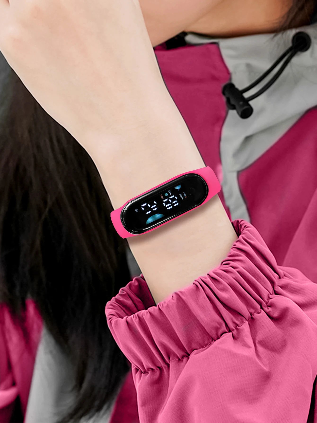 Children's Smart Sports Watch Bracelet LED Date Touch Screen Electronic Watch Boys and Girls Student Festival Gift