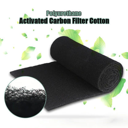 High-Density Activated Carbon Filter Sheet | Universal Air Purifier Foam for Car AC, Kitchen Hood & Water Filtration