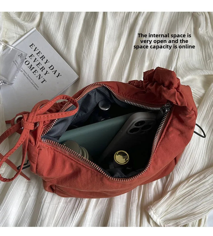 Soft Design Cloth Small Shopper Shopping Underarm Bags Lady Shoulder Bag for Women 2024 Trend Fashion Y2K Handbags сумка