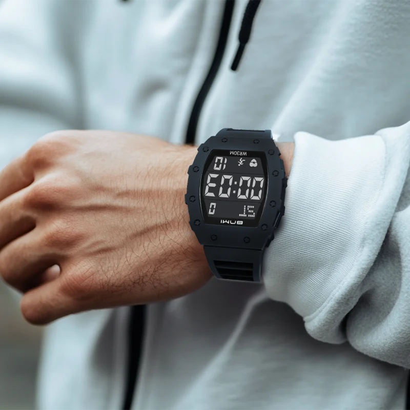 NEW Men's Watch Outdoor Sports Expeditions Fashion Large Screen Waterproof Clock Multifunctional Digital Electronics Watches