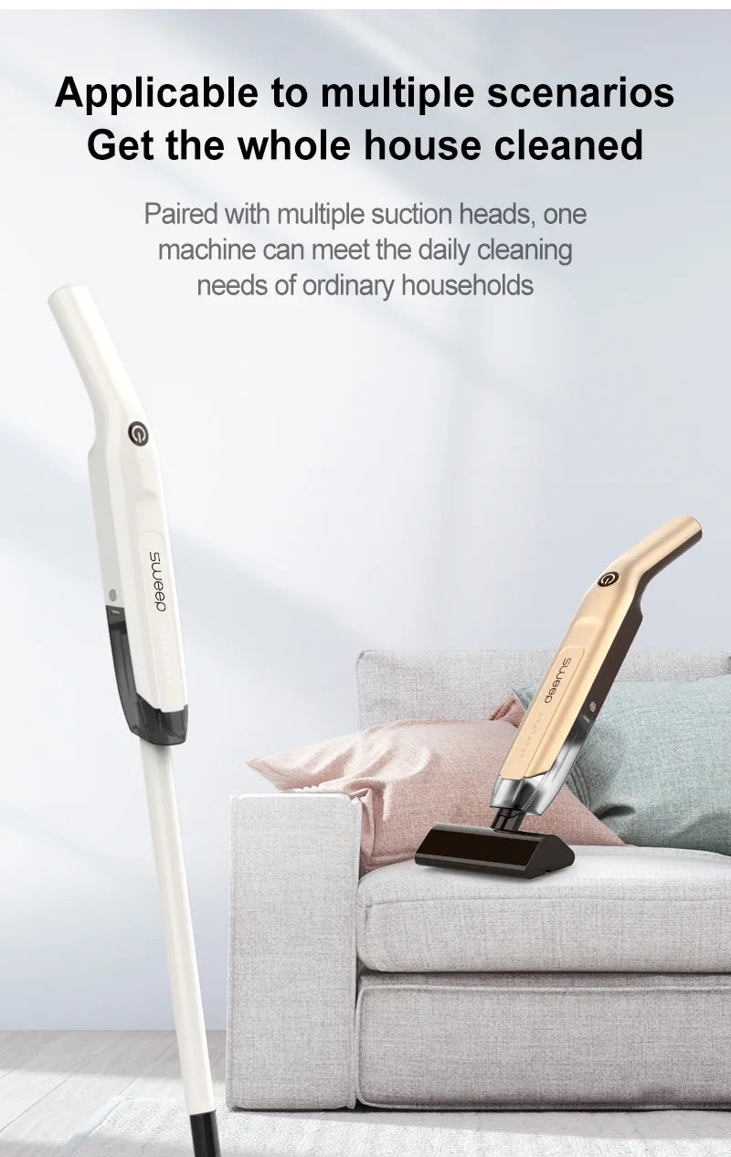 Wireless Handheld Vacuum Cleaner | 20000Pa Powerful Suction, Low Noise & Multi-Accessory Home & Car Cleaner