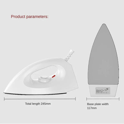 1000W Portable Electric Dry Iron | 5-Gear Adjustable Heat Control for Home & Travel