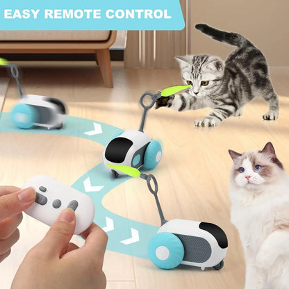 Smart Cat Toy 2 Modes Automatic Moving Remote Controlled