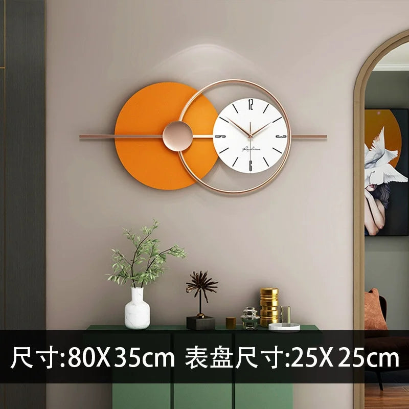 Luminous Modern Wall Clock | Luxury Large Creative Art Clock for Bedroom, Living Room & Restaurant Decor