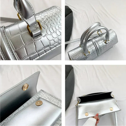 Fashion Ladies Shoulder Bag 2025 New Purses and Handbags High Quality PU Stone Pattern Crossbody Bag for Women Armpit Clutch Bag