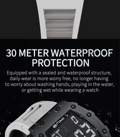 NEW Men's Watch Outdoor Sports Expeditions Fashion Large Screen Waterproof Clock Multifunctional Digital Electronics Watches