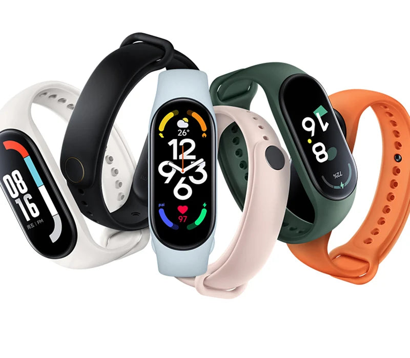 3Pcs Watchband For Mi Band 7 6 4 5 3 Bracelet Xiaomi Mi Band Strap Silicone Sport Replacement Wristband Smartwatch Accessories