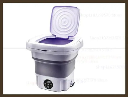 8L Portable Folding Washing Machine | Compact Travel Laundry Bucket for Clothes, Socks & Underwear – Home & Camping Washer