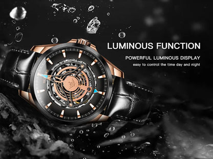 OUPINKE 3206 Mens Watches  Automatic Mechanical Wristwatch For Man Stainless Steel Waterproof Luminous Sapphire Luxury Original