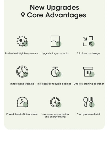 Mini Folding Washing Machine with Spin Dryer | Portable Laundry Washer for Underwear, Socks & Baby Clothes – Compact & Powerful