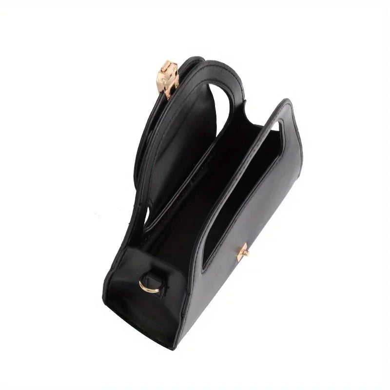 Niche high-end handbag women's new semi-round shoulder bag versatile commuter retro lock messenger bag tide