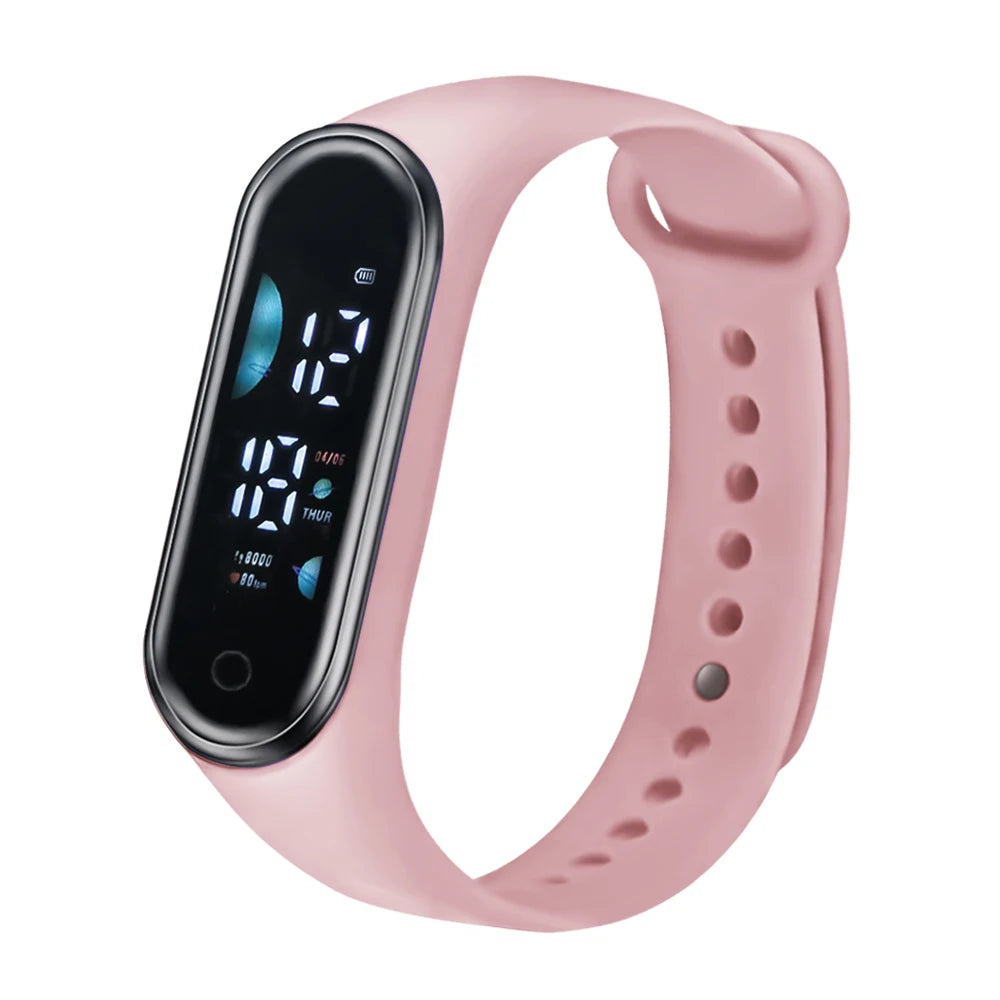 Children's Smart Sports Watch Bracelet LED Date Touch Screen Electronic Watch Boys and Girls Student Festival Gift