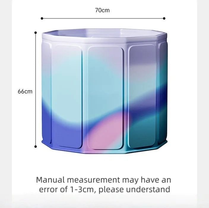 Folding Portable Bathtub | Thick Insulated Full-Body Bath Tub for Adults & Children – Long-Lasting Heat Retention
