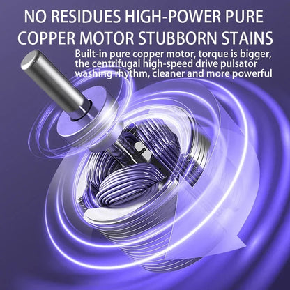 8L Folding Washing Machine Bucket for Clothes Socks Underwear Cleaning Washer Portable Small Travel Washing Machine EU/US Plug