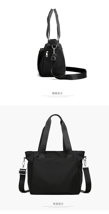 Simple and Fashionable Ladies Tote Bag Large-capacity Women's Lightweight Shoulder Bag Trendy Casual Hand-held Messenger Bag