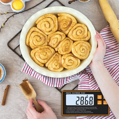 Wireless Kitchen Scale with Remote Display Stainless Steel Pan Magnetic Digital Electronic 15KG for Food Meal Prep