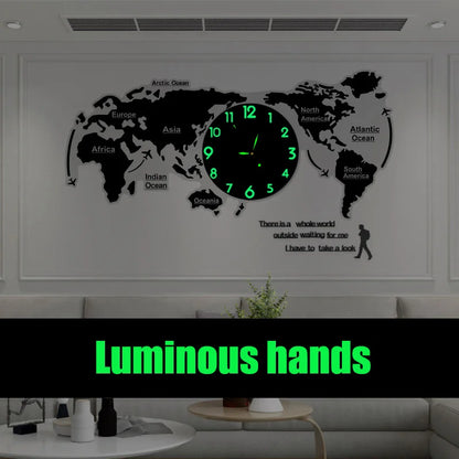 New Hot Unique Acrylic Wall Clock 3D DIY Large Wall Hanging Clock with Stickers Home Decorations