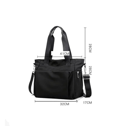 Simple and Fashionable Ladies Tote Bag Large-capacity Women's Lightweight Shoulder Bag Trendy Casual Hand-held Messenger Bag