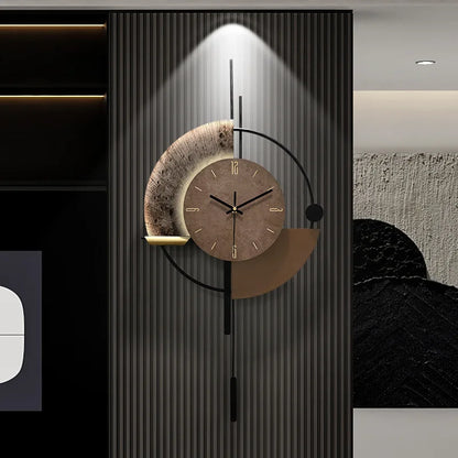 Being an artist of life, modern minimalist voice controlled luminous wall clock