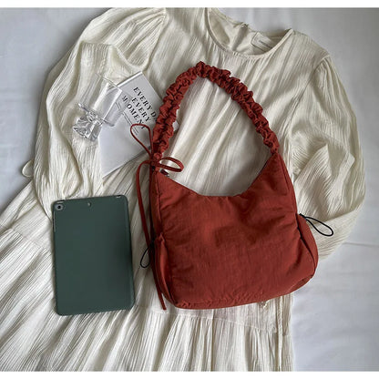 Soft Design Cloth Small Shopper Shopping Underarm Bags Lady Shoulder Bag for Women 2024 Trend Fashion Y2K Handbags сумка