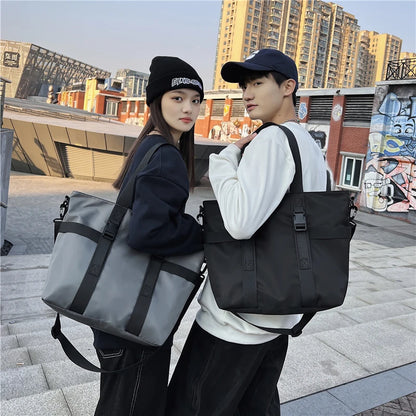 HOCODO Waterproof Women Travel Handbag Large Capacity Ladies Messenger Bag Solid Color Female Crossbody Nylon Shoulder Bag Women