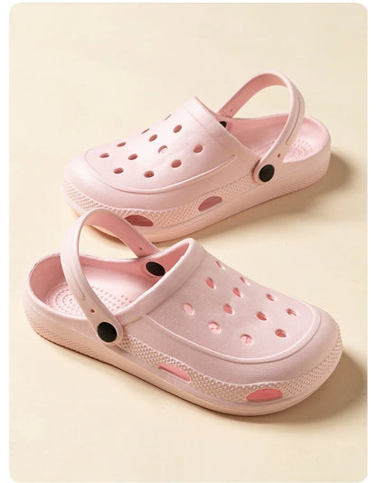 Women Home Slippers Men's Sandals Summer Garden Clogs Shoes Man Beach Slipper Outdoor Waterproof Soft Slides Casual Anti Slip