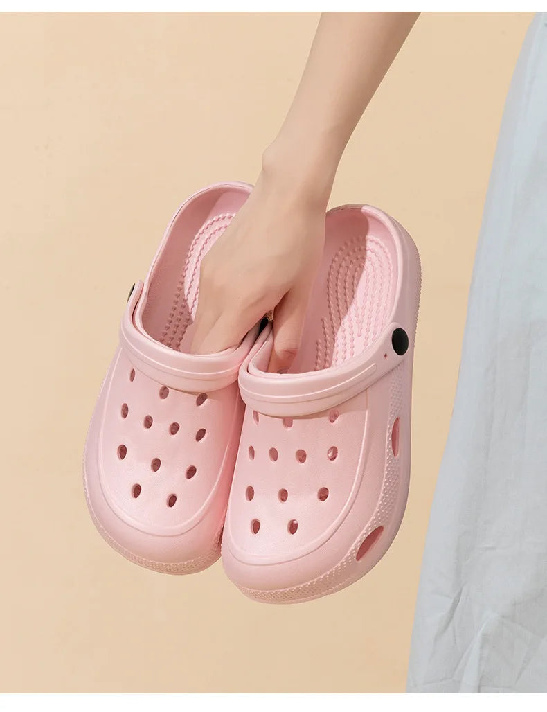 Women Home Slippers Men's Sandals Summer Garden Clogs Shoes Man Beach Slipper Outdoor Waterproof Soft Slides Casual Anti Slip