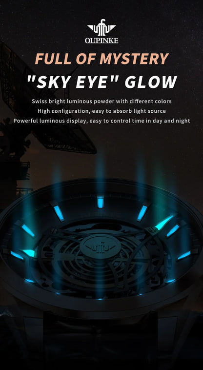 OUPINKE 3206 Mens Watches  Automatic Mechanical Wristwatch For Man Stainless Steel Waterproof Luminous Sapphire Luxury Original