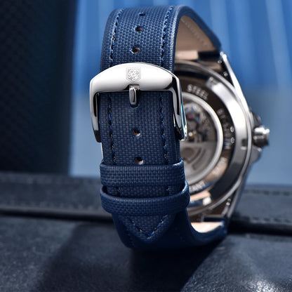 BENMYAR 2024 new BY-520742mm hollow luminous dial 50 meter waterproof fashionable luxury men's mechanical watch