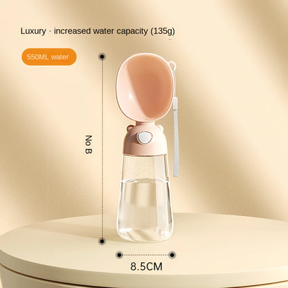 Portable Pet Water Bottle with Food Dispenser | Travel Dog & Cat Cup Made of Food-Grade Material