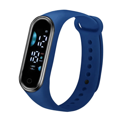 Children's Smart Sports Watch Bracelet LED Date Touch Screen Electronic Watch Boys and Girls Student Festival Gift