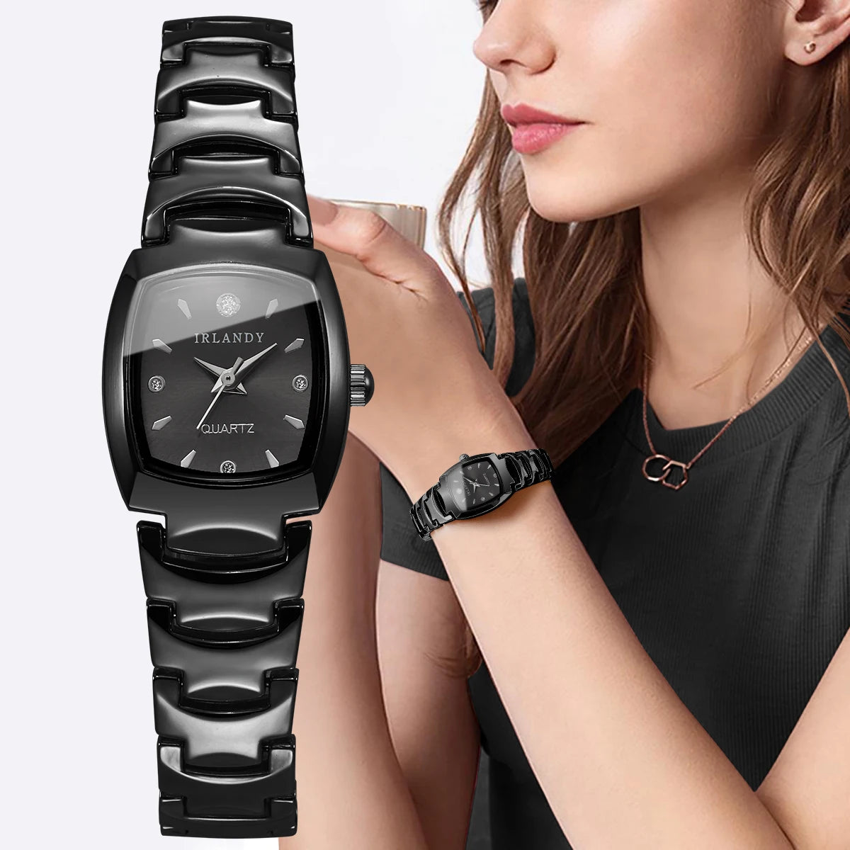 Elegant Women Watches Fashion Square Analog Quartz Watch For Ladies Wristwatch Clock Reloj Mujer（Without Box）