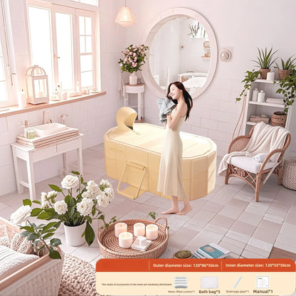 Folding Adult & Kids Bath Bucket | Portable Full-Body Bathtub for Home, Family & Couples