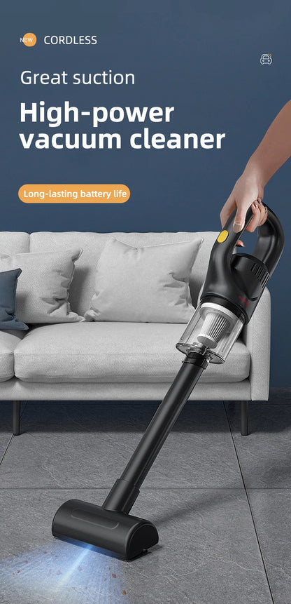 120W Wireless Car Vacuum Cleaner | 50000Pa Powerful Portable Auto Dust Collector with 2000mAh Battery