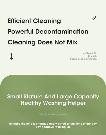 Mini Folding Washing Machine with Spin Dryer | Portable Laundry Washer for Underwear, Socks & Baby Clothes – Compact & Powerful