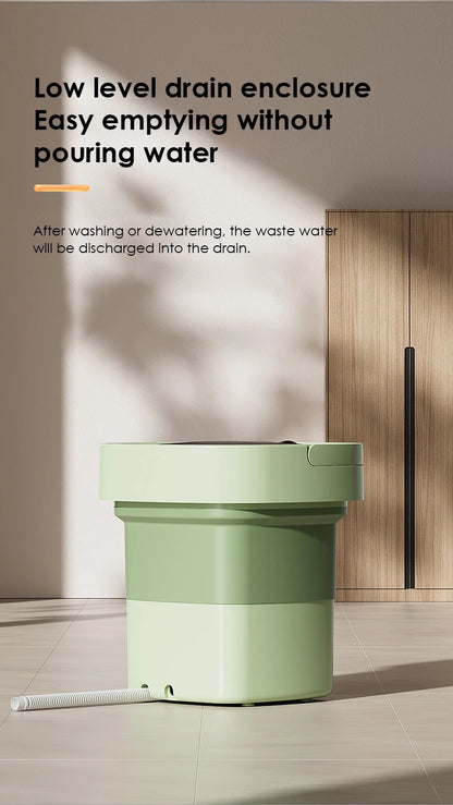 13L Portable Foldable Washing Machine with Spin Dryer for Socks Underwear Panties Washer Home Large Capacity Washing Machine