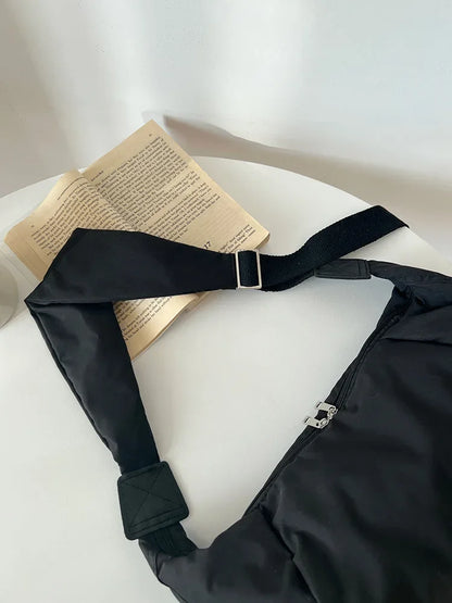 Fashion Women Large Capacity Crossbody Shoulder Bag Down Cotton Casual Simple And Versatile