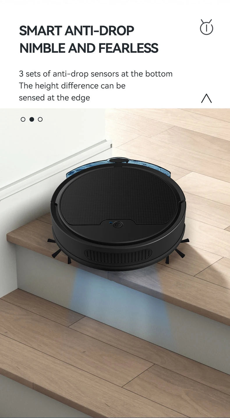 Intelligent Sweeping Robot Large Water Tank Mobile App Remote Control Planning And Cleaning Line Low Noise 2000 Pa Large Suction