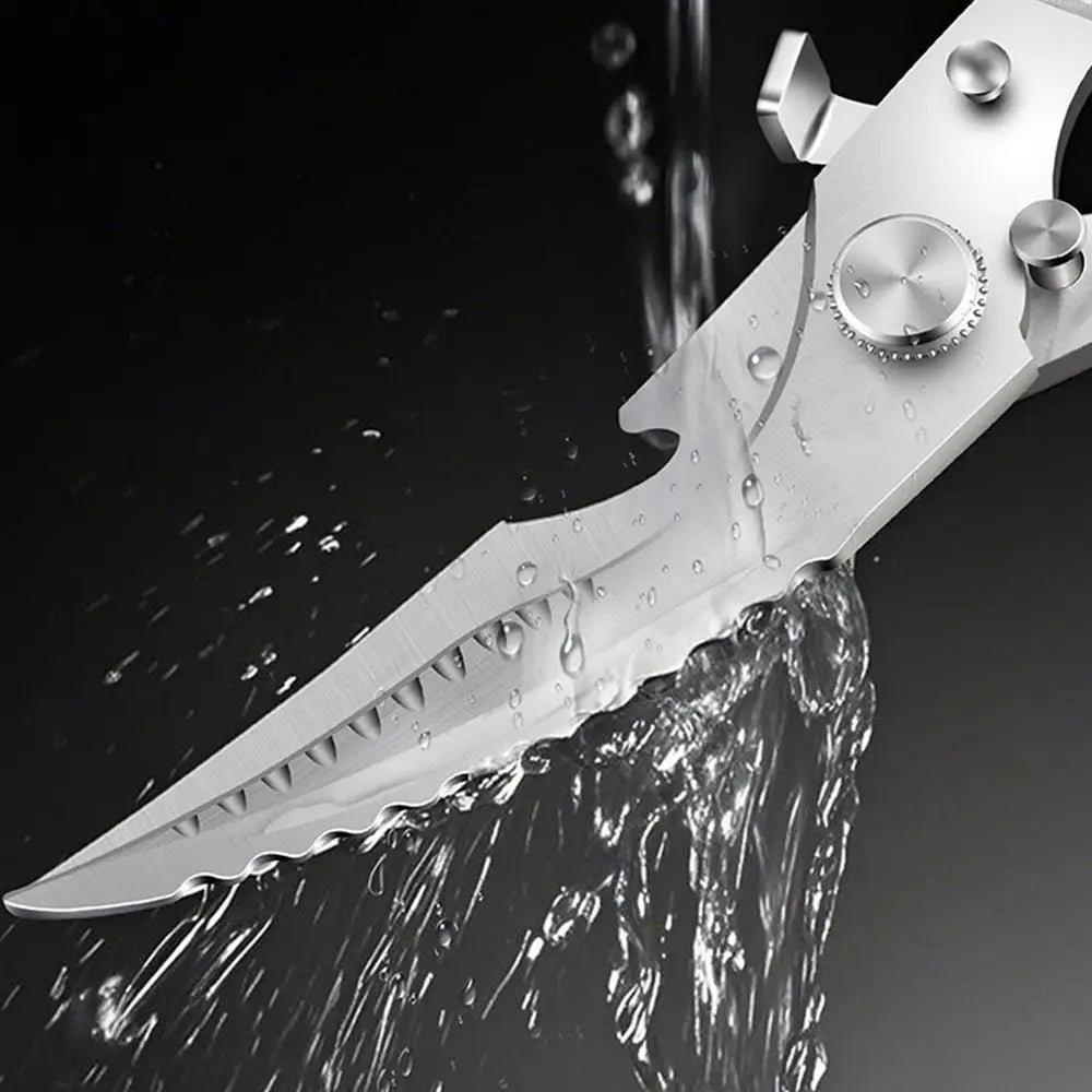 Multifunctional Stainless Steel Kitchen Tools For Cutting Vegetables Meat Fish Food Scissors Kitchen Multi-purpose Tools