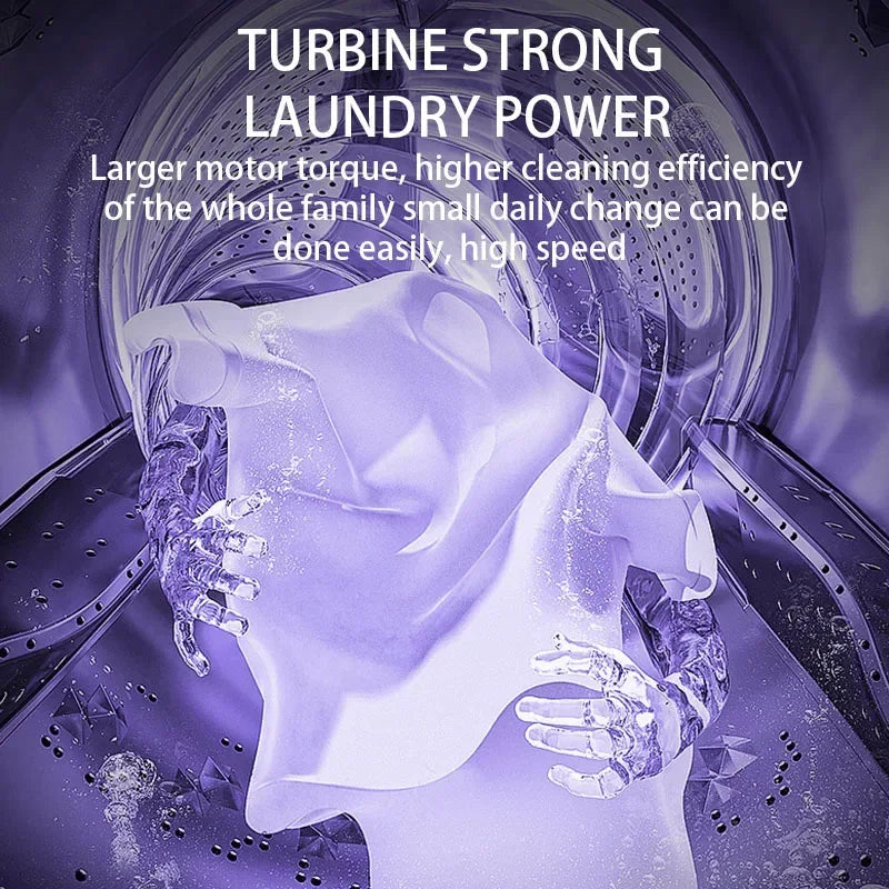 8L Folding Washing Machine Bucket for Clothes Socks Underwear Cleaning Washer Portable Small Travel Washing Machine EU/US Plug