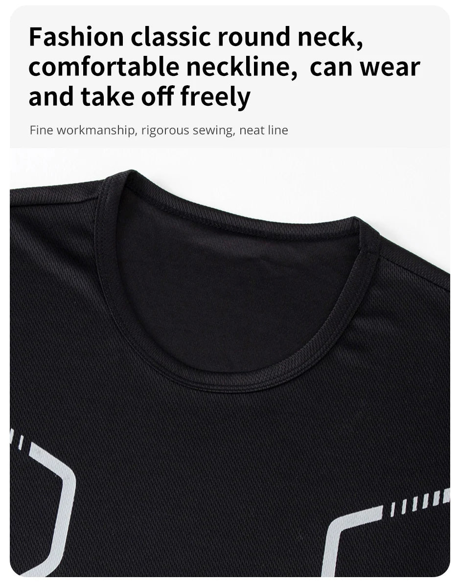 2/4/6 Pcs Plus Size Men's Quick-drying Short-sleeved Shorts Suit Men's Leisure Sports Running Fitness T-shirt Joker Shorts Teen