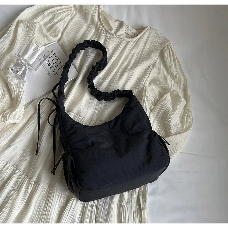 Soft Design Cloth Small Shopper Shopping Underarm Bags Lady Shoulder Bag for Women 2024 Trend Fashion Y2K Handbags сумка