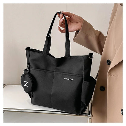 Women Shoulder Crossbody Bag Japanese Canvas Tote Messenger Bag for Student 2024 Ladies Hand Bags Female Handbag Bolsa Feminina