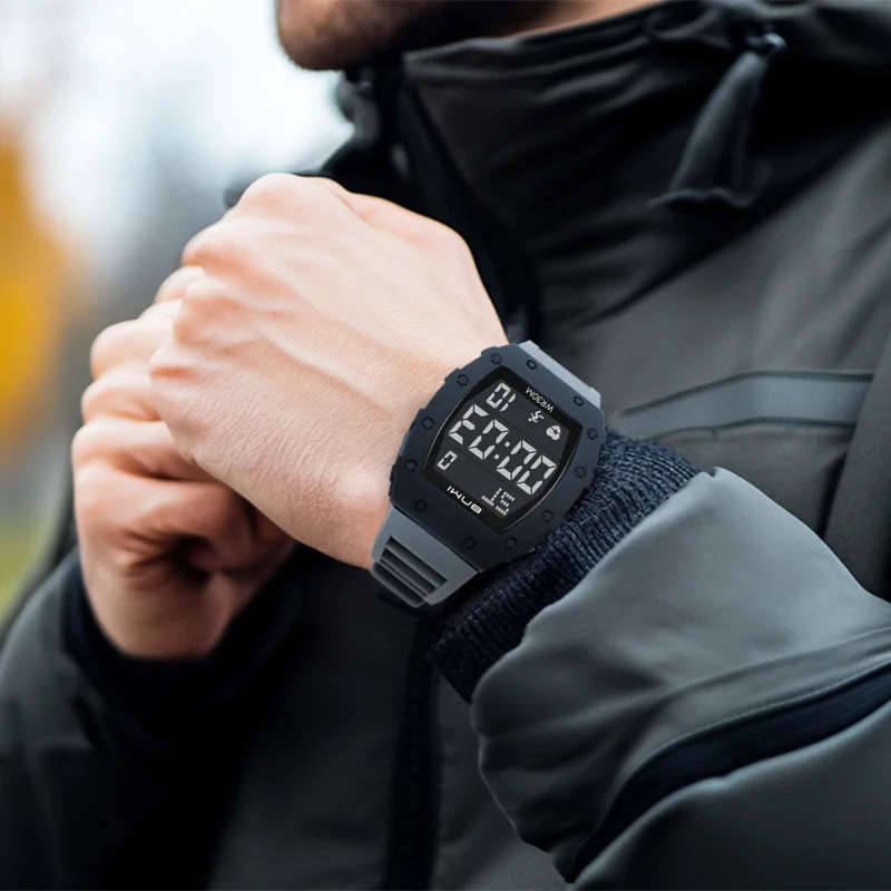 NEW Men's Watch Outdoor Sports Expeditions Fashion Large Screen Waterproof Clock Multifunctional Digital Electronics Watches